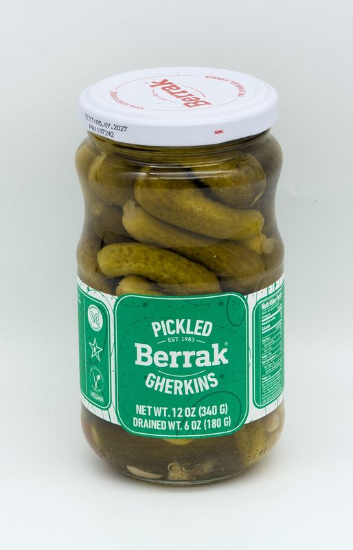 BERRAK Pickled Gherkins 370mL 340g/180g