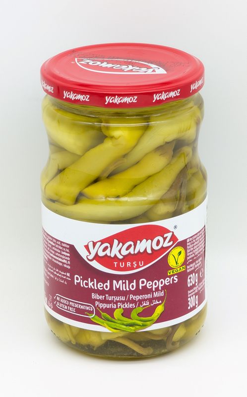 YAKAMOZ Pickled Mild Peppers - Biber Tursusu 720mL 630g/300g
