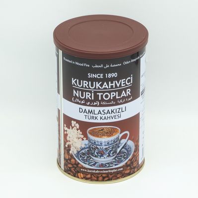 NURI TOPLAR Turkish Coffee with Mastic Gum - Damla Sakizli Turk Kahvesi 250g