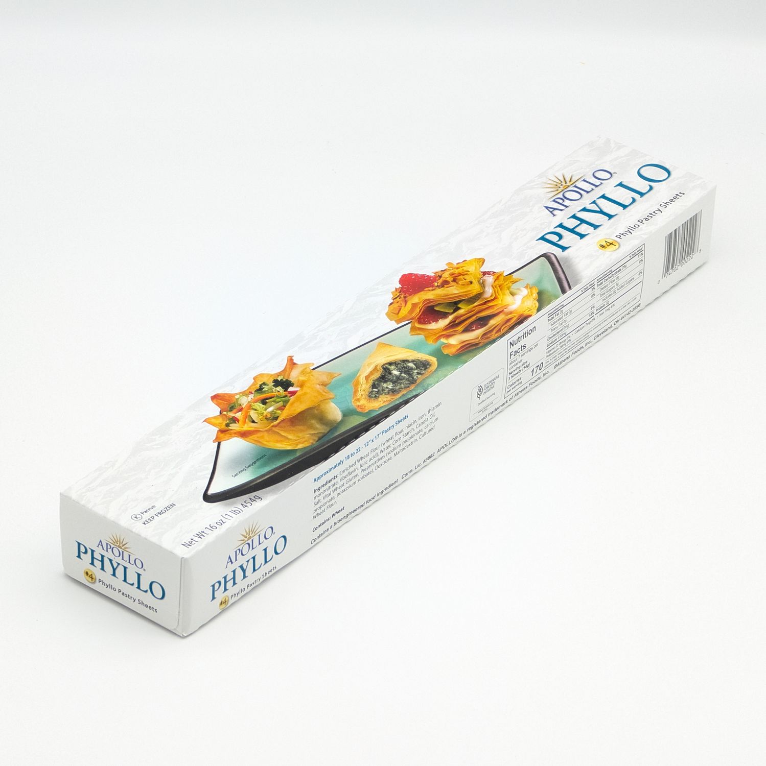 APOLLO Phyllo Fillo Dough #4 1lb 12x17