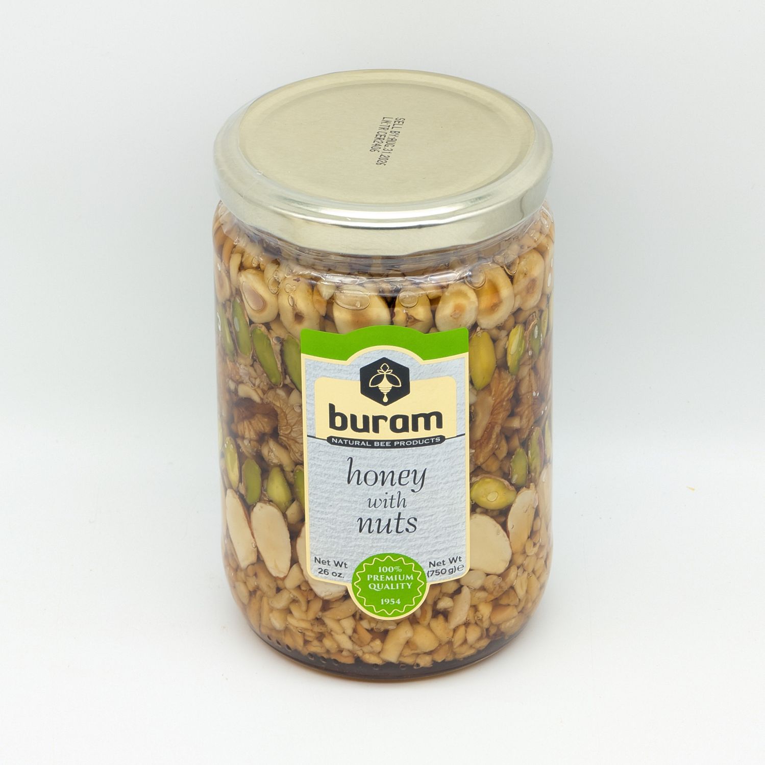 BURAM Honey with Nuts - Balli Cerez 750g