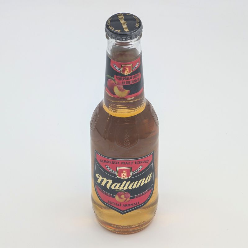 MALTANA Non-alcoholic Malt Beverage Peach Flavored - Alkolsuz Malt Icecegi Seftali Aromali 250mL