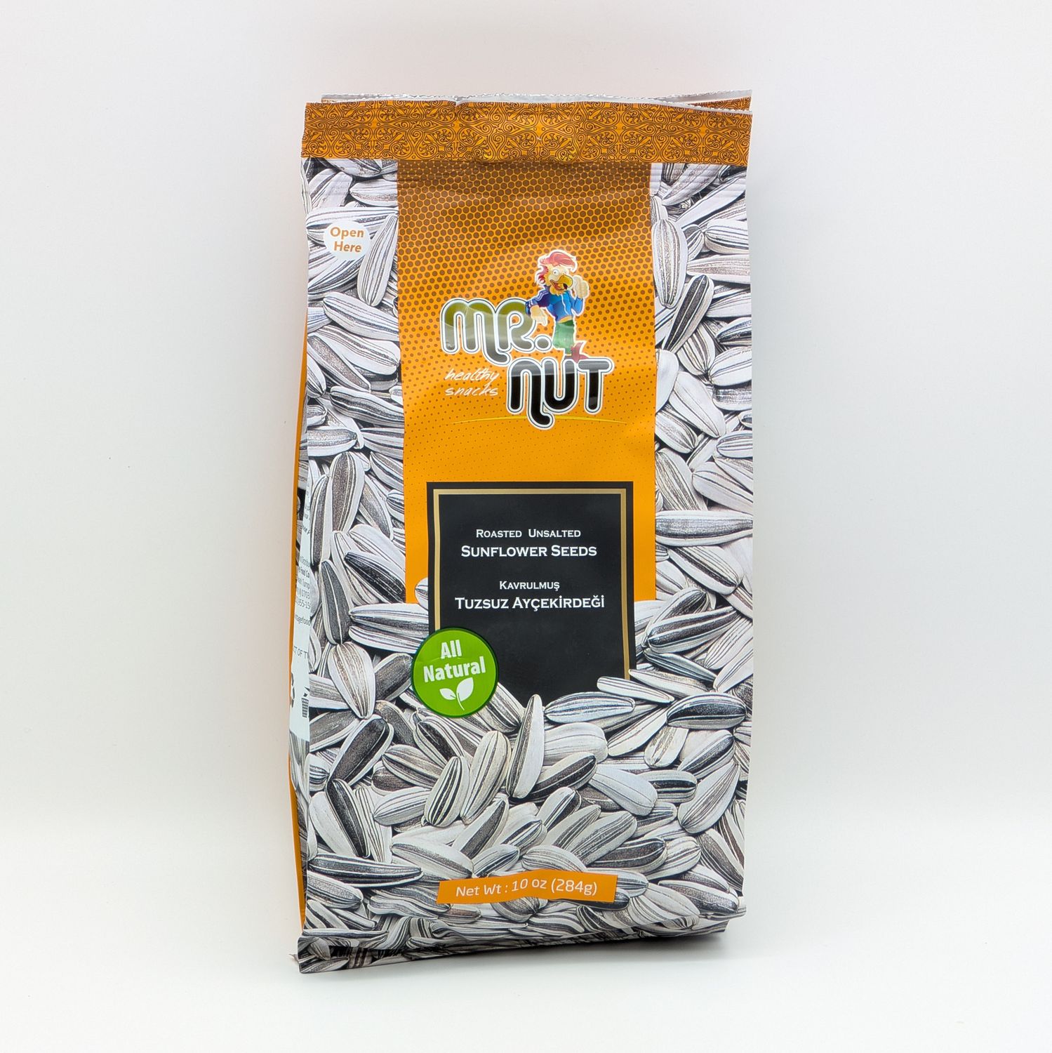 MR. NUT Roasted &amp; Unsalted Sunflower Seeds 10oz/284g