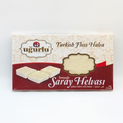 UGURLU Tereyagli Sade Saray Helvasi - Turkish Floss Palace Halva with Butter 250g