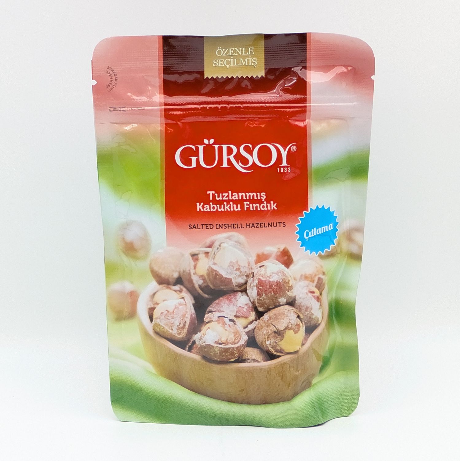 GURSOY Roasted Salted Hazelnuts with Shell 150g