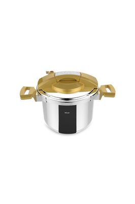 HISAR Neptun Pressure Cooker Set 4&amp;7L // 0,80Mm 18/10 Cr-ni S/s - Gold