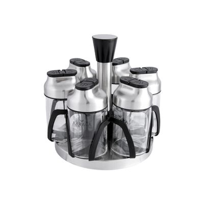 KARACA Dimple Steel 7 Pieces Spice Set
