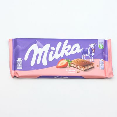 MILKA Stawberry Chocolate Bar 100g/3.5oz