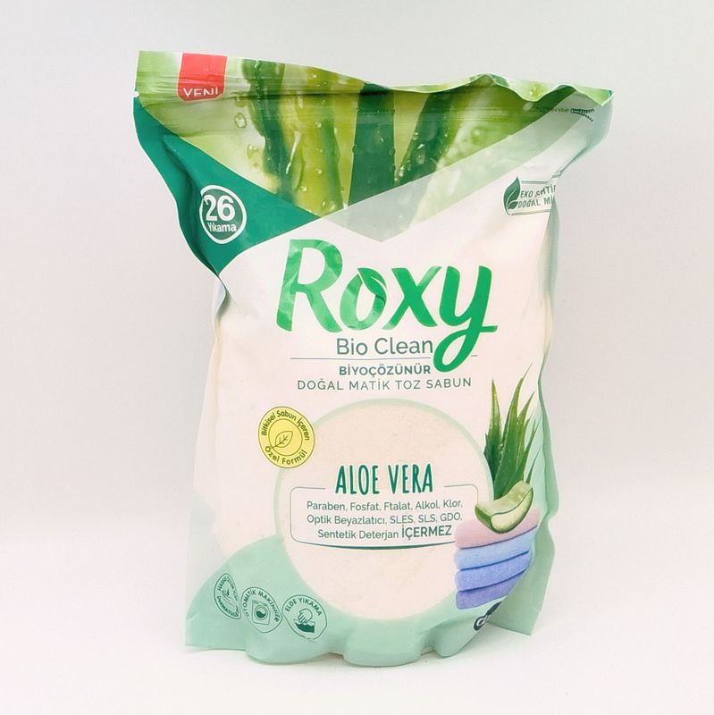 DALAN ROXY Bio Clean Biyocozunur Dogal Matik Toz Sabun Aloe Vera - Biodegradable Natural Powder Soap 800g