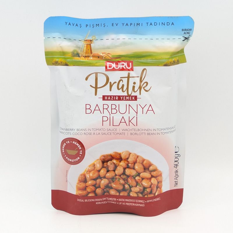 DURU PRATIK Cranberry Beans in Tomato Sauce - Barbunya Pilaki 400g