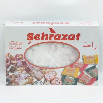 SEHRAZAT Turkish Delight with Rose Flavor - Gul Aromali Lokum 11lb/5kg