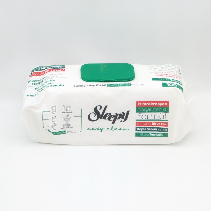 SLEEPY Islak Havlu Ekstra Temizlik Beyaz Sabun Katkili - Wet Wipes Extra Clean Soap Additive