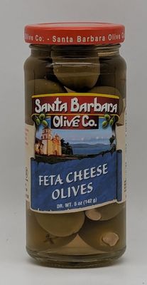 SANTA BARBARA Green Olives Stuffed with Feta Cheese 5oz