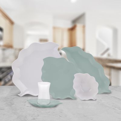 KARACA Leaf 25 Pieces Breakfast Set Seti Rnd KARACA Leaf 25 Pieces Breakfast Set Seti Rnd