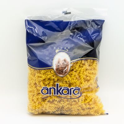 NUHUN Ankara Fusilli Burgu - Plain Short Pasta 500g