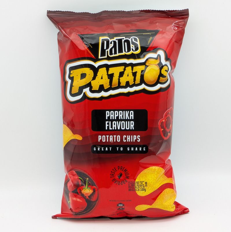 PATOS Paprika Flavour Potato Chips 100g