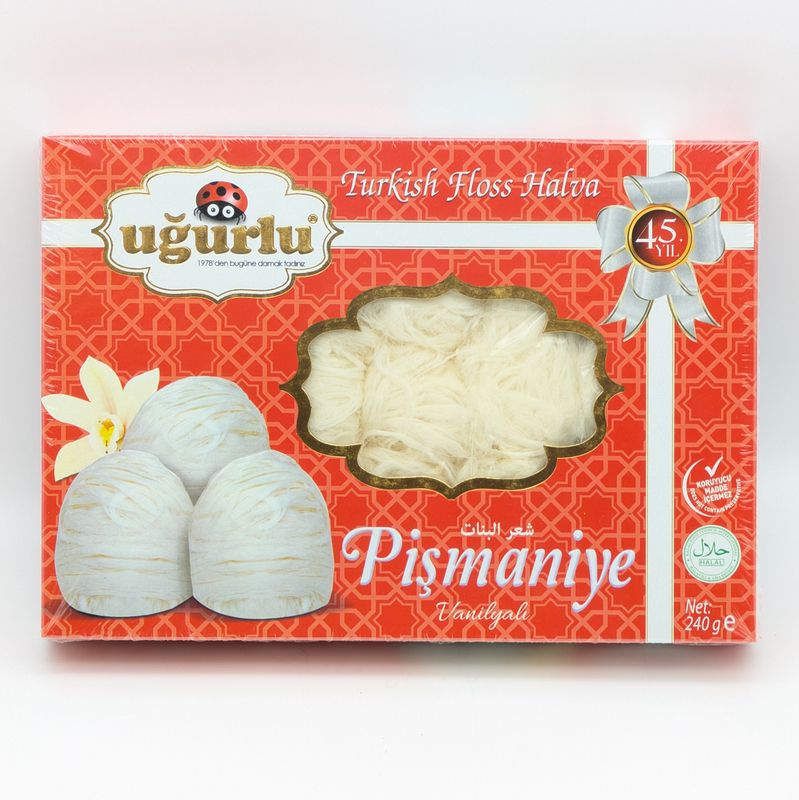 UGURLU Pismaniye Floss Halva Vanilla Vanilyali 240g