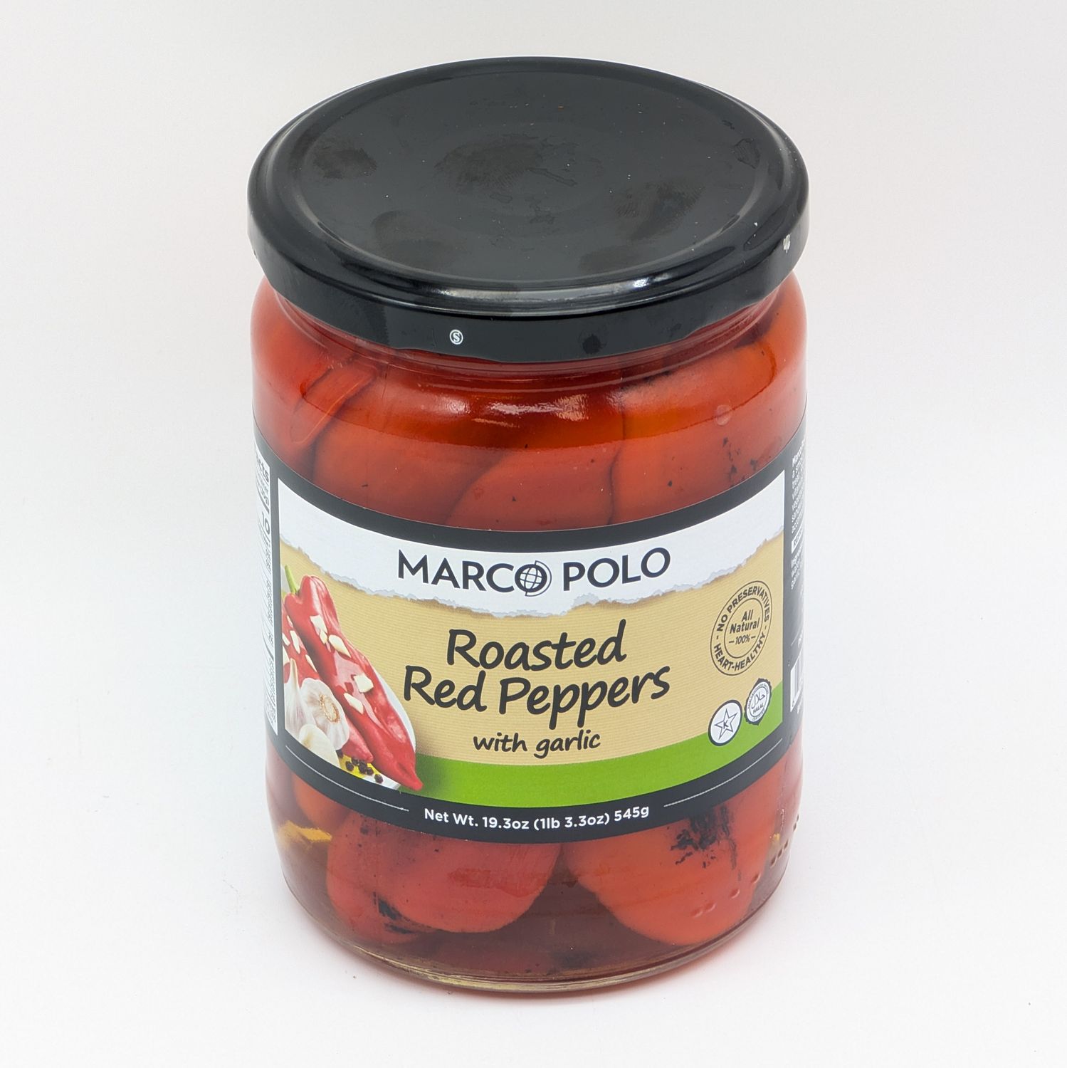 MARCO POLO Roasted Red Peppers with Garlic 19.3oz 545g
