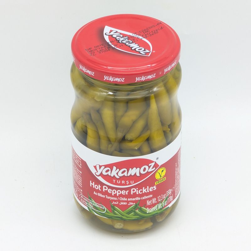 YAKAMOZ Pickled Hot Peppers - Aci Biber Tursusu 370mL 170g/350g