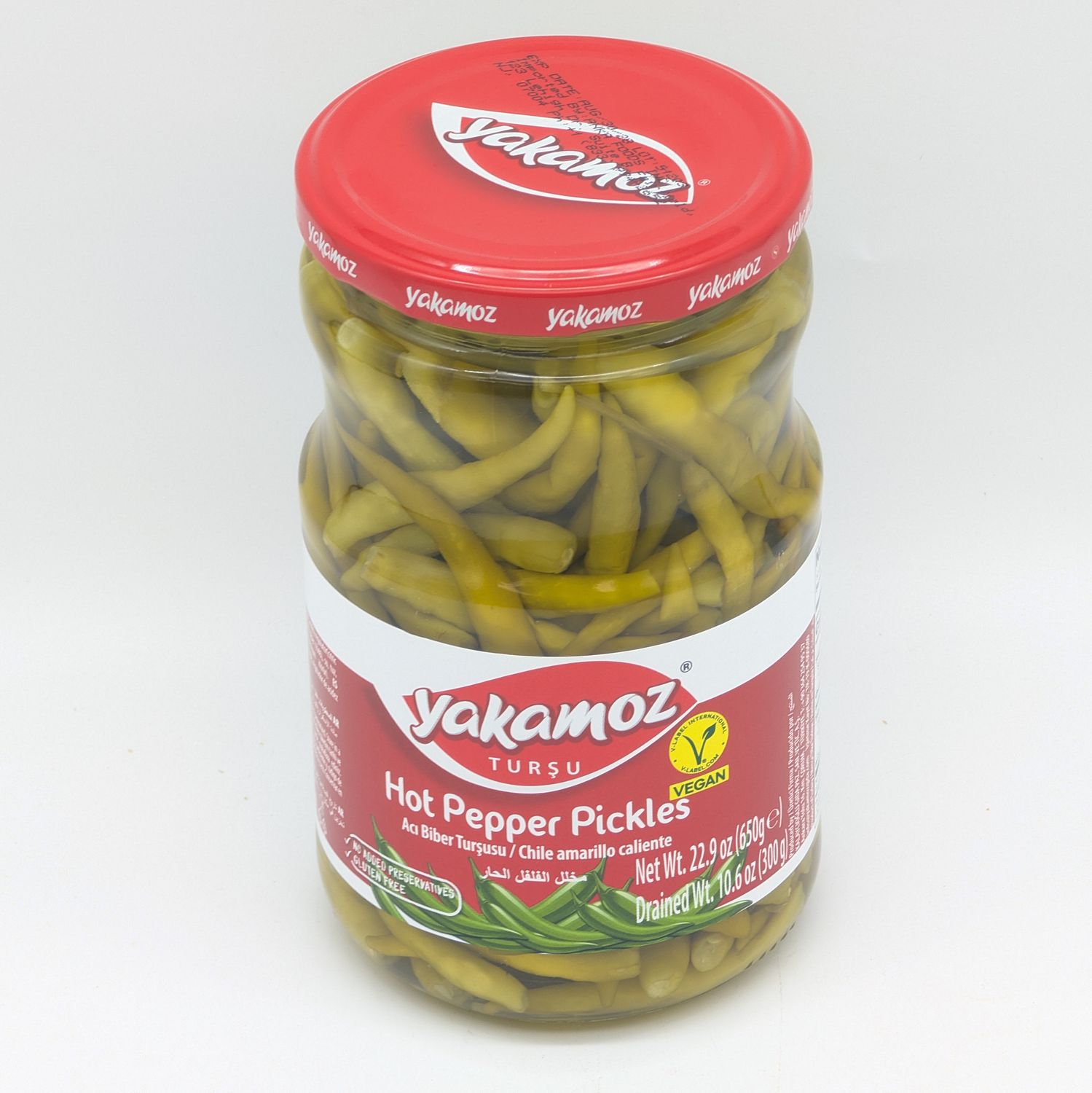 YAKAMOZ Pickled Hot Peppers - Aci Biber Tursusu 720mL 300g/650g
