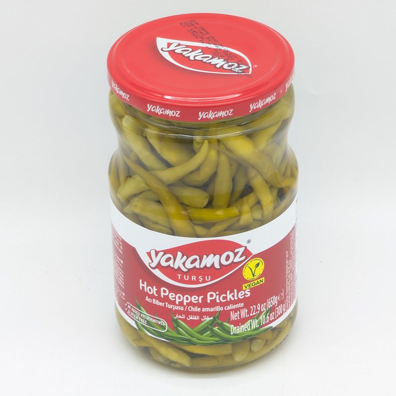YAKAMOZ Pickled Hot Peppers - Aci Biber Tursusu 720mL 300g/650g