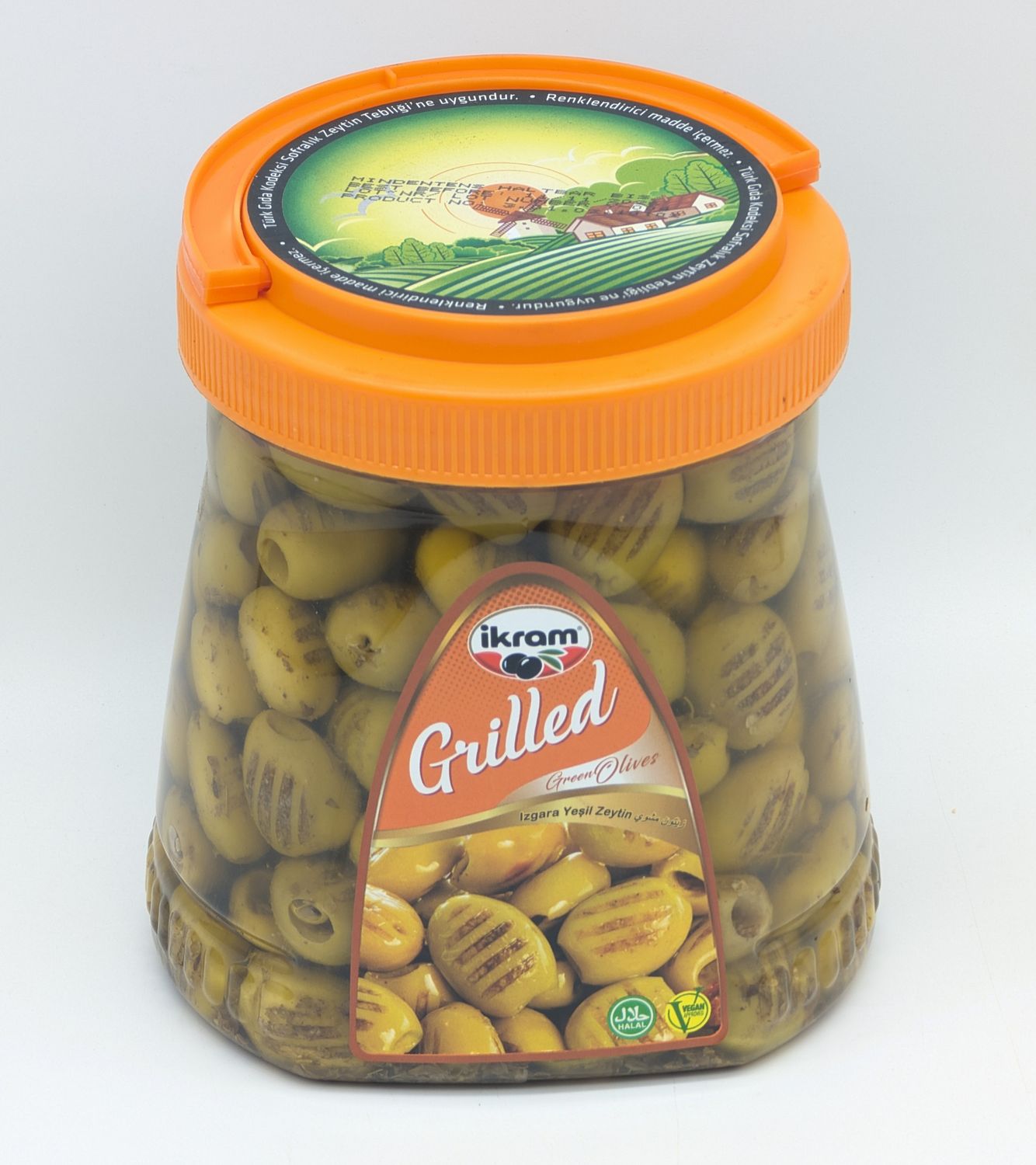 IKRAM Grilled Green Olives - Izgara Yesil Zeytin 600g/1100g