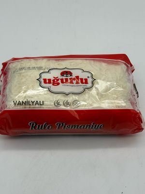 UGURLU Rulo pismaniye 220g Turkish Floss Halva with Vanilla