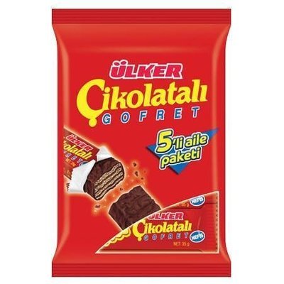 ULKER Cikolatali Gofret Chocolate Waffle 5pcs