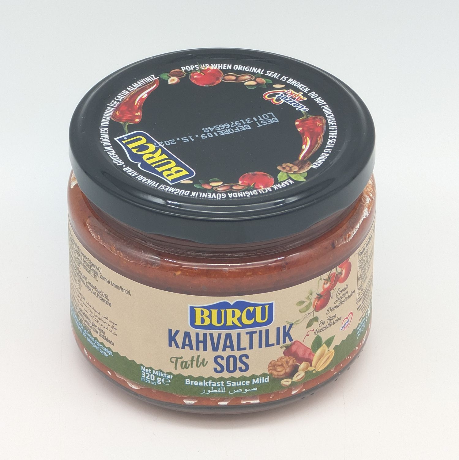 BURCU Breakfast Sauce Mild - Tatli Kahvaltilik Sos 320g