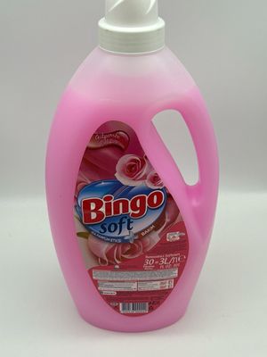 BINGO Soft Pink Rose “Gülpembe” Fabric Softener – 3 L