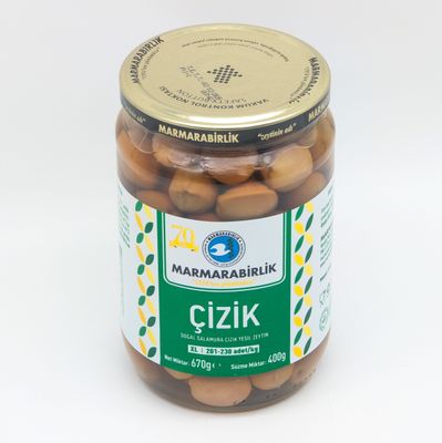 MB Marmara Birlik Green Olives XL Scratched 400g
