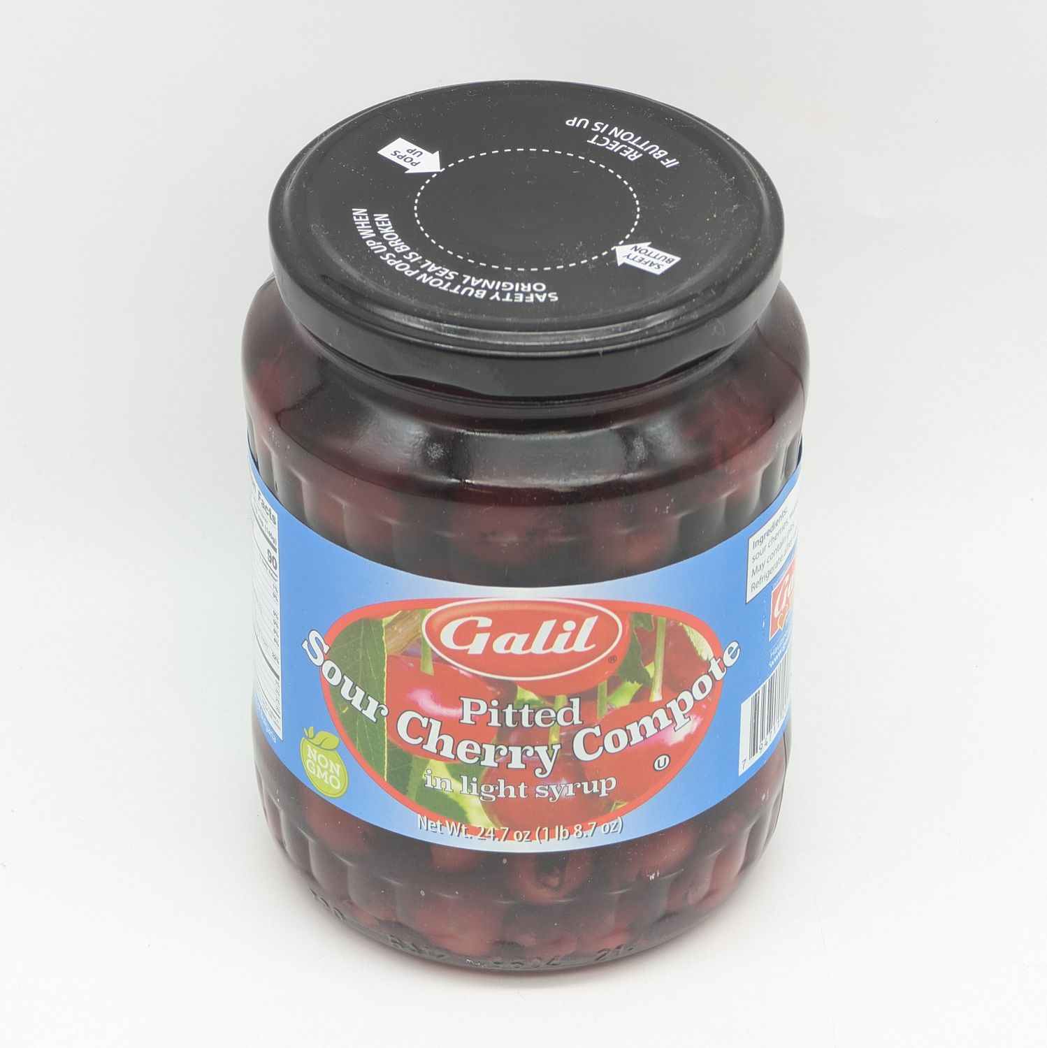 GALIL Pitted Sour Cherry Cherries Compote in Light Syrup 24.7oz