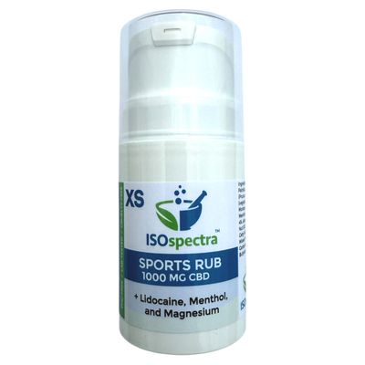 IsoSpectra CBD + Menthol &amp; Lidocaine Sports Rub 1000MG