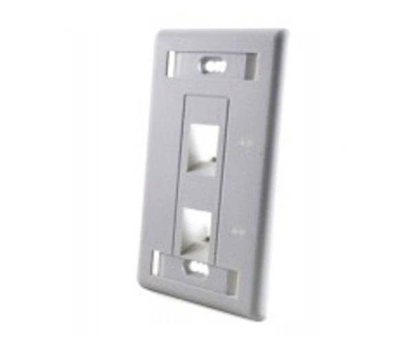1479444-2 FACEPLATE 2 PTO MIDSIZE BLACK TYCO / AMP