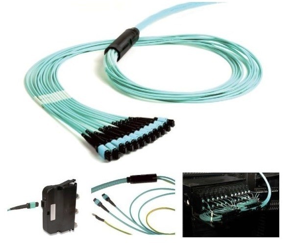 FR24-5VL017M-C Fiber jumper MTP to MTP 24F MM OM4 50/125 XGLO LSOH (Polarity-C)  17 mtrs Siemon