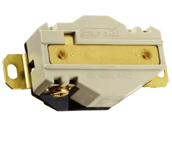HBL2310 Receptacle twist-lock single 2P3W 20A 125V (L5-20R) black Hubbell