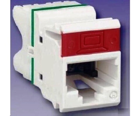 10GMX-F01 Jack CAT6A Flat 10G T568A/B Black Siemon