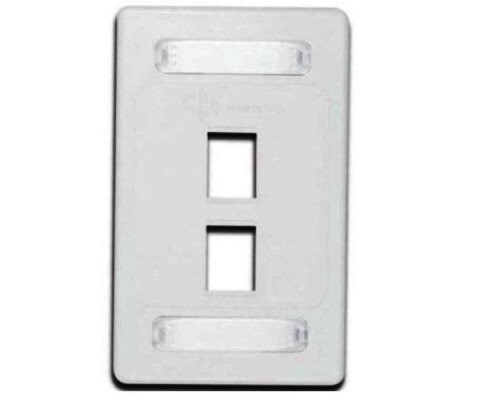 10GMX-FPS02-02 Faceplate 2 Pto 10G 2X4 white Siemon
