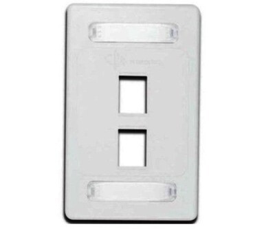10GMX-FPS02-02 Faceplate 2 Pto 10G 2X4 white Siemon