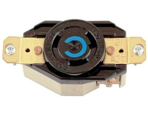 2620AM4 Receptacle twist lock 2P3W 30A 250V (L6-30R) (APC 770-0030) black Hubbell