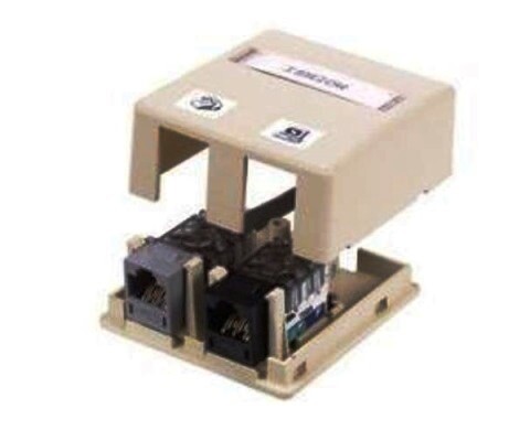 8102O Surface mount box 2PTO office white Hubbell