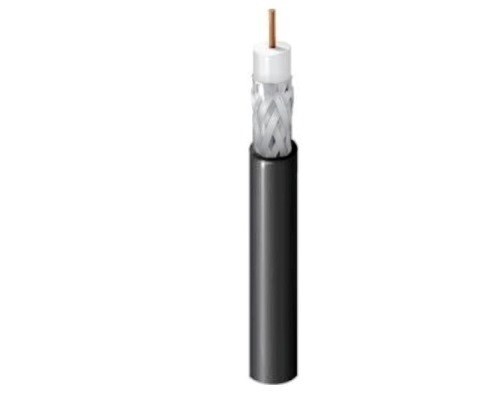 9116 010U1000 Cable coaxial RG-6 AWG18 1000FT black 95% Belden