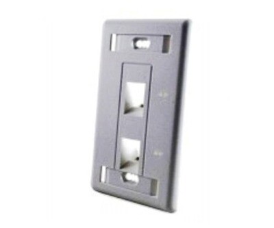 1479443-2 FACEPLATE 1 PTO MIDSIZE BLACK (1-1375155-3) TYCO / AMP