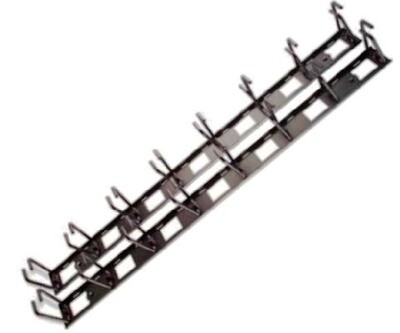 AR8442 Organizer Vertical 76.6cm H x 5.5cm W x 8.5cm D 8 Cable Rings Zero U black APC