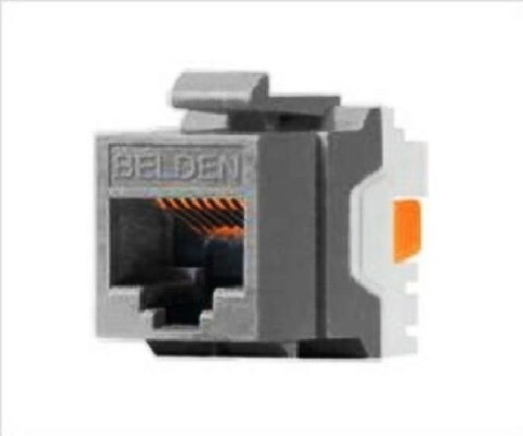 AX101318 Jack CAT6 gigaflex PS6+ keystone gray Belden
