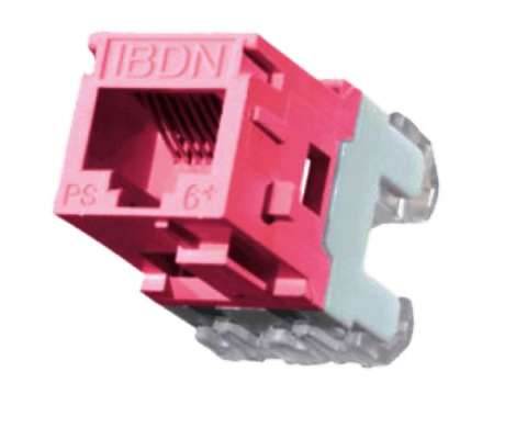 AX101068 Jack CAT6 gigaflex PS6+ MDVO red Belden