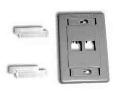 AX101433 Faceplate 2 PTO 2X4 white Belden