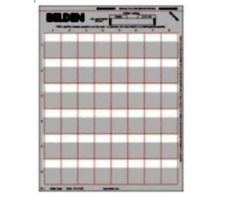 AX101555 Label flex for 4PR sheet 48 labels white pk25 Belden