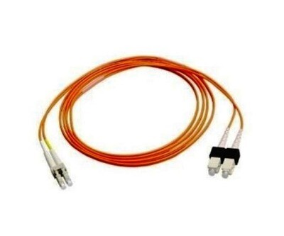 AX201145 Fiber jumper LC-SC MM OM1 duplex 62.5/125 orange 8 mtrs Belden