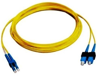 AX201818 Fiber jumper LC-SC SM OS duplex yellow 4 mtrs Belden